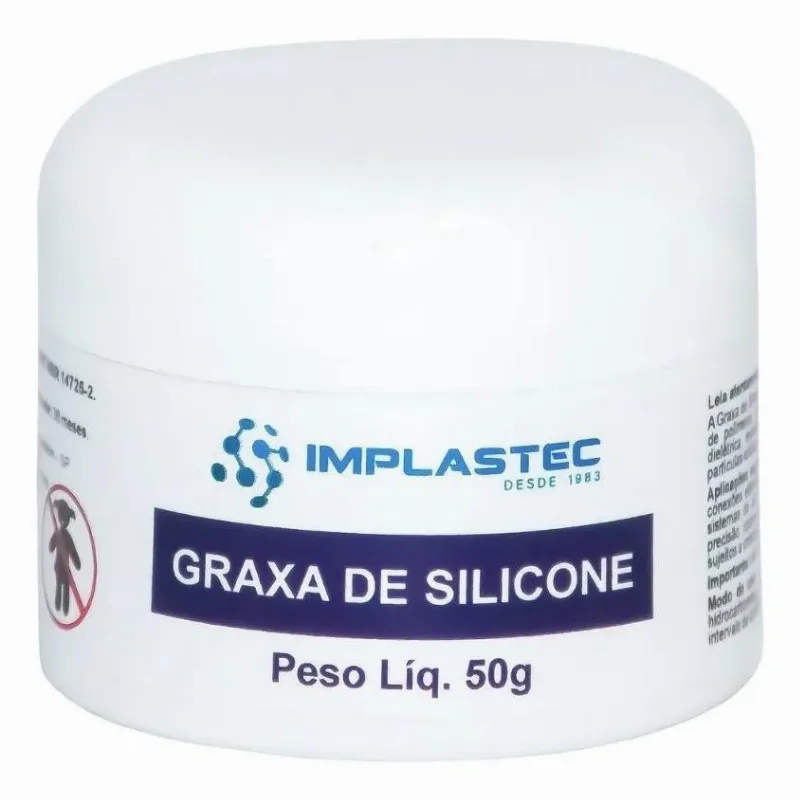Graxa De Silicone Dielétrica 50g Pote Implastec