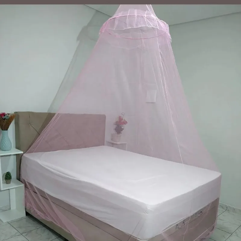 Mosquiteiro De Teto Filo Simples P Cama Casal E Solteiro Co