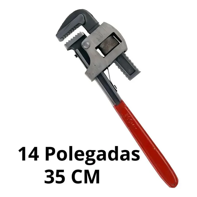 5x Chave Grifo Profissional Encanamento Tubulações 14'' Pol