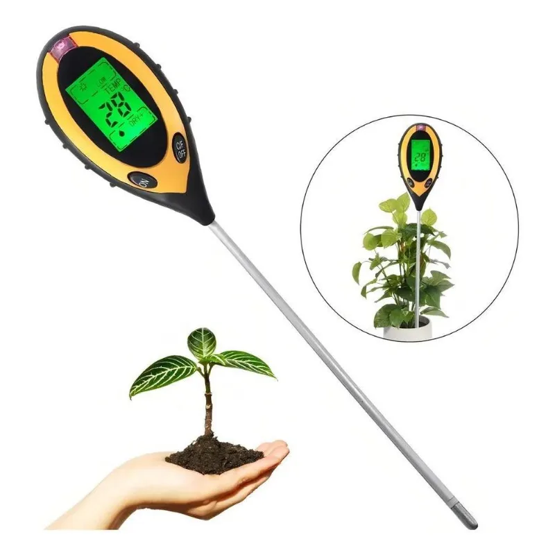 2x Medidor Ph Digital Terra Solo Plantas Umidade Temperatura