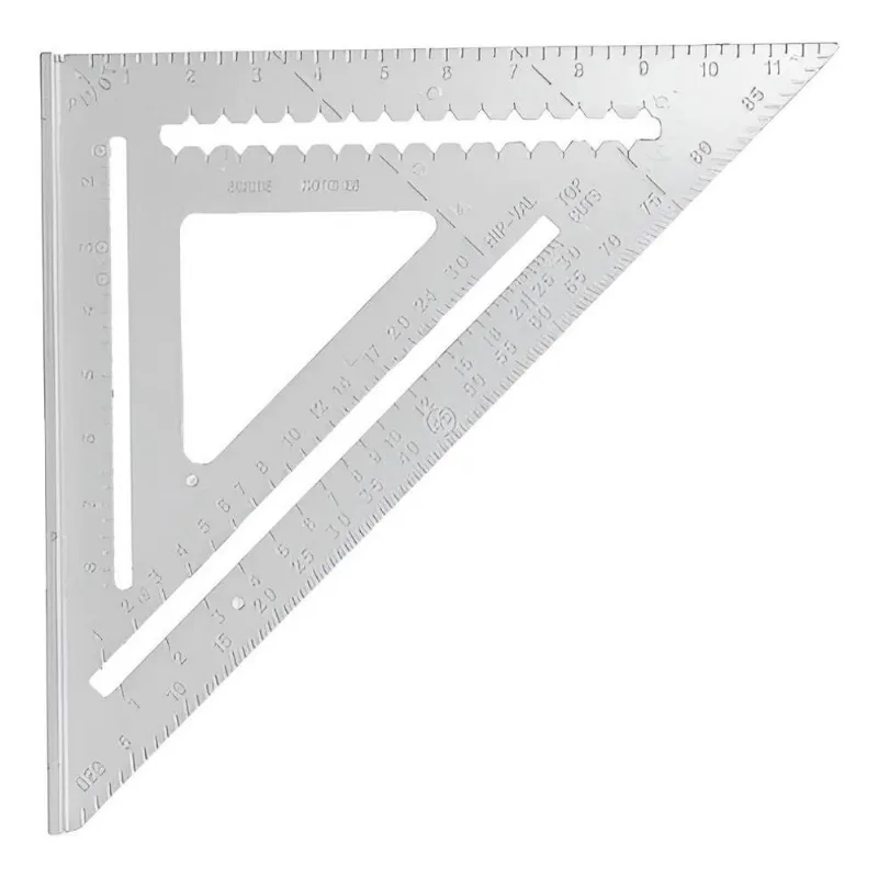 5x Esquadro Alumínio Speed Square Triangular 12 Pol Carpinta
