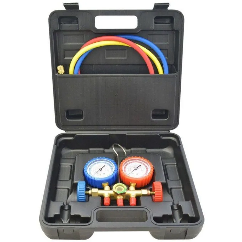 Manifold Com Mangueiras 90cm E Maleta R410 Premium C