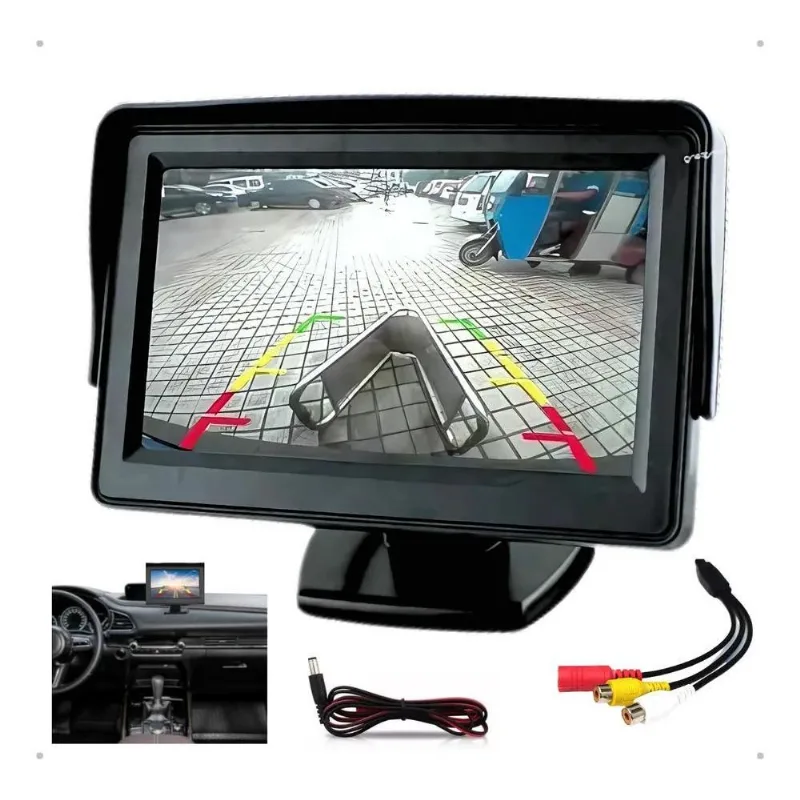 10x Monitor Digital Lcd Colorido Veicular 4.3 Tela Lcd Câme