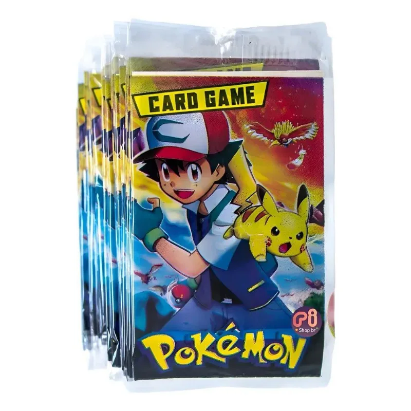 Kit 400 Cards = 100 Pacotinhos/cartas/figurinha Sonic Pokémo