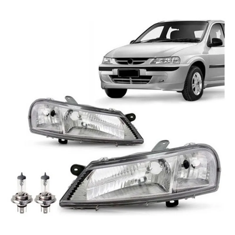 Kit par farol celta 2000 até 2006 mascara cromada + par lampada H4 halogena
