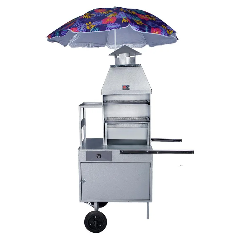 Carrinho de Churrasco R2 70cm com Baú de Mantimentos e Caixa 67069G