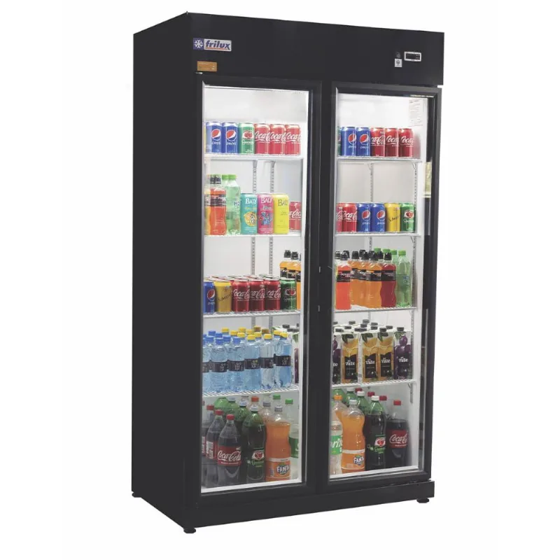 Refrigerador Expositor Vertical Frilux 700 Litros Preto 2 Portas de Vidro 127V RF-020