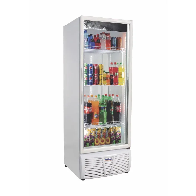 Refrigerador Expositor Vertical Frilux 570 Litros Branco Porta de Vidro 220V RF-005