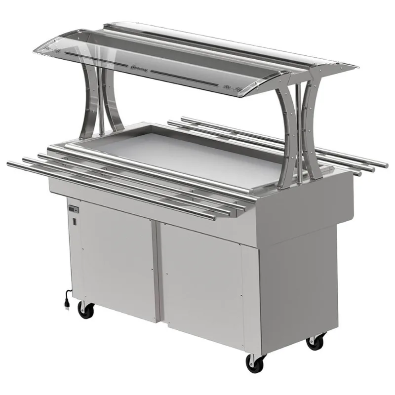 Buffet Refrigerado Gastromaq Linha Fly Inox 8 Cubas 127V btr 08 fly