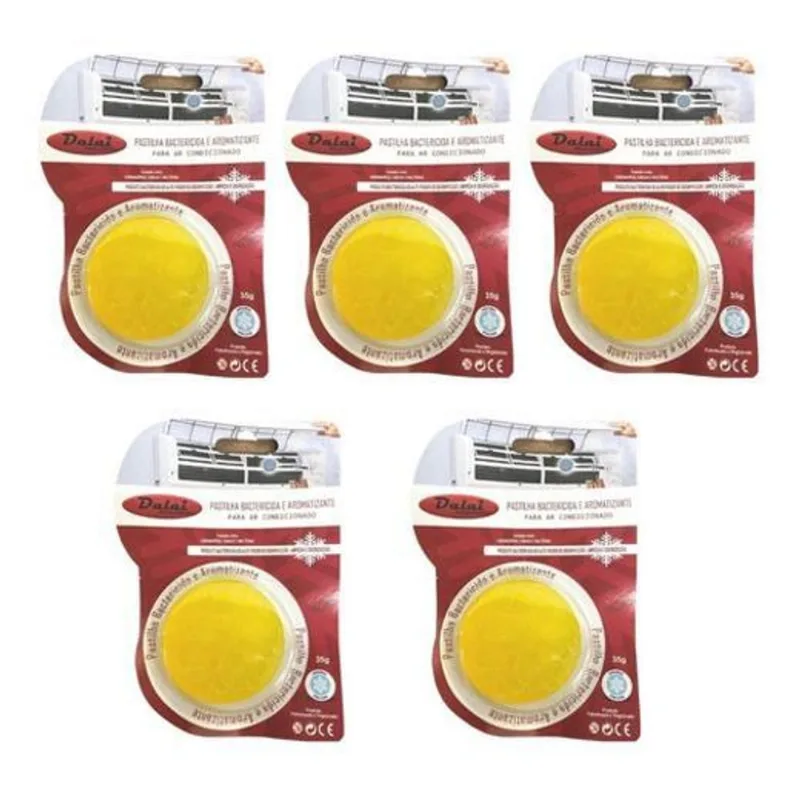 Kit 5 Pastilhas Aroma Citronela P Ar Condicionado