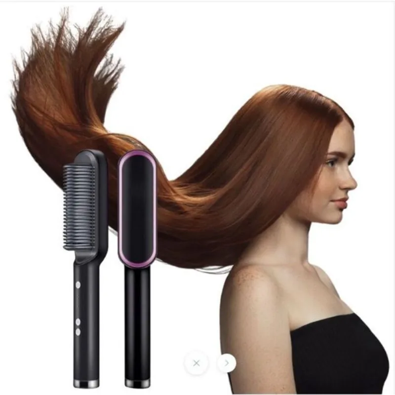 Escova Alisadora De Cabelo Ânion 3 Em 1 Basic Sleek Bivolt
