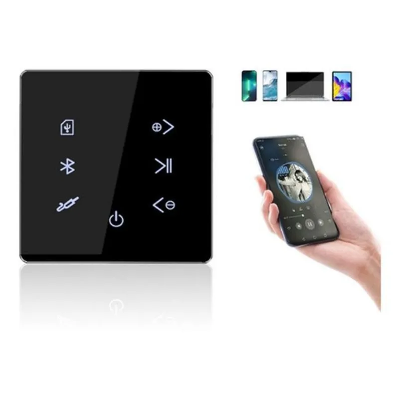 Amplificador Bluetooth Som Ambiente 4 Canais - Preto - 80 W