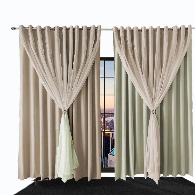 Cortina Blecaute Para Sala E Quarto Bia 2,20 X 1,40 Palha