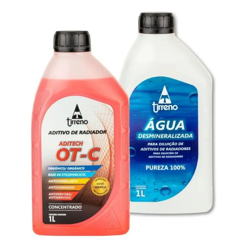 2 Litros - Aditivo Radiador Concentrado Laranja Ot-c + Àgua