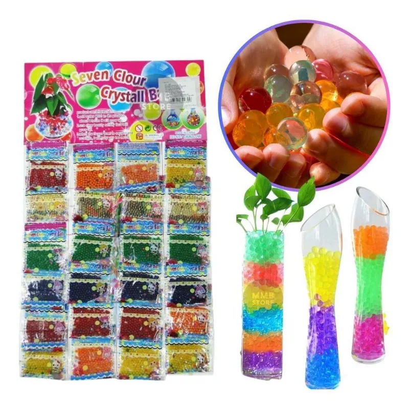 5x Orbis Orbeez Bolinhas Bola De Gel Cresce Na Água Colorid