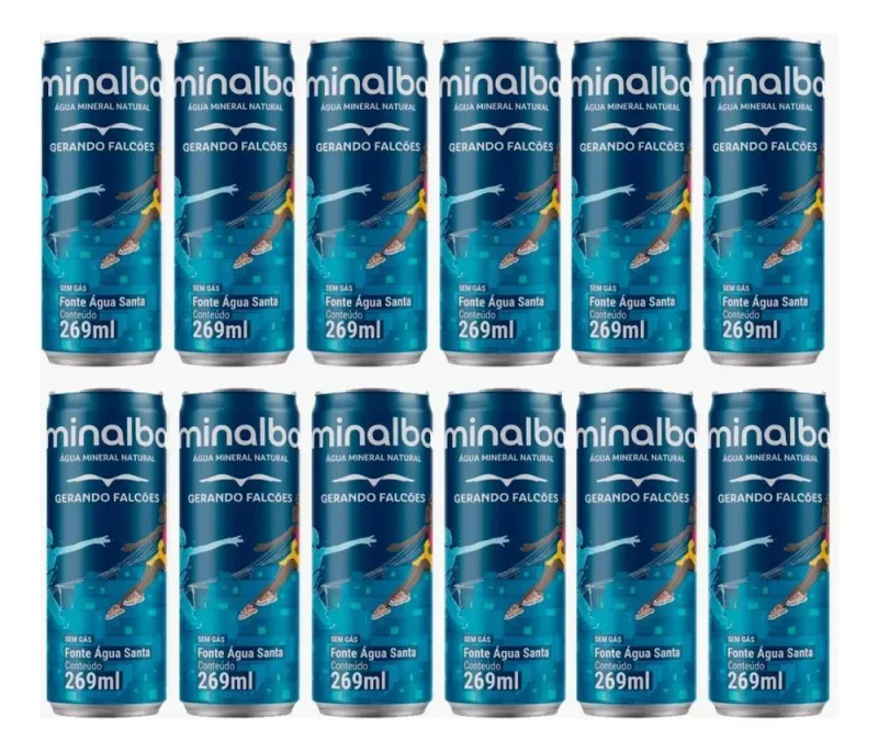 Água Mineral Sem Gás Minalba Gerando Falcões 269ml Pack-12un - Não Informado - Bebidas