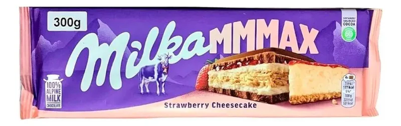 Chocolate Milka Strawberry Cheesecake 300g - Não Informado - Mercearia