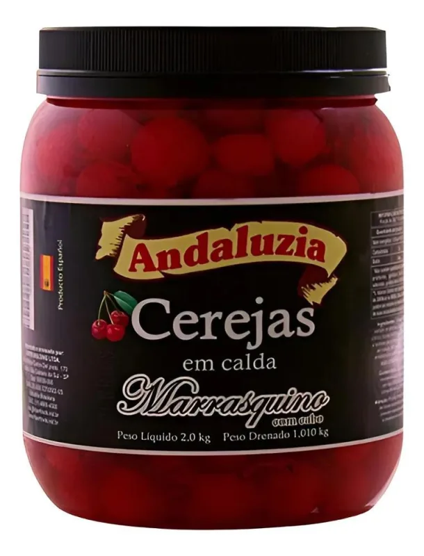 Cereja Premmium Em Calda Marrasquino Com Cabo 2,0 Kg - Não Informado - Mercearia