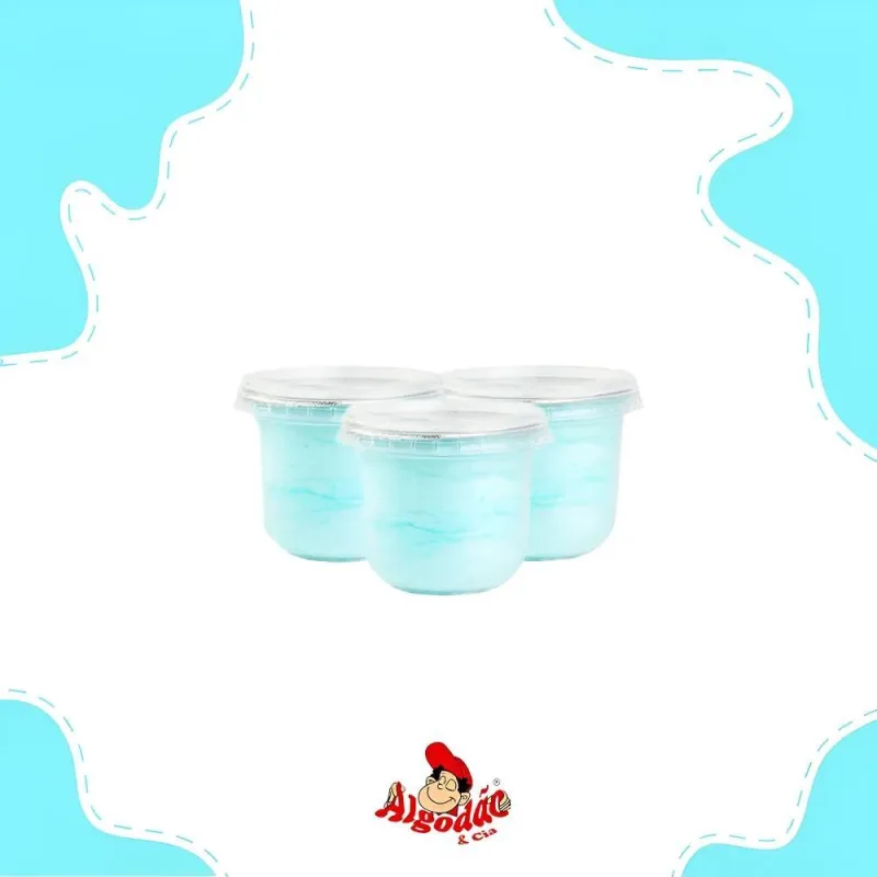 30 Potes De Algodão Doce 15gr Algodão&amp;cia Para Personali Azu - Não Informado - Mercearia