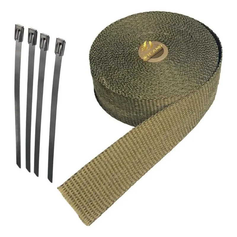 2x Fita Térmica Dourada, Termotape Titanium 5 Metros E 4 Zip