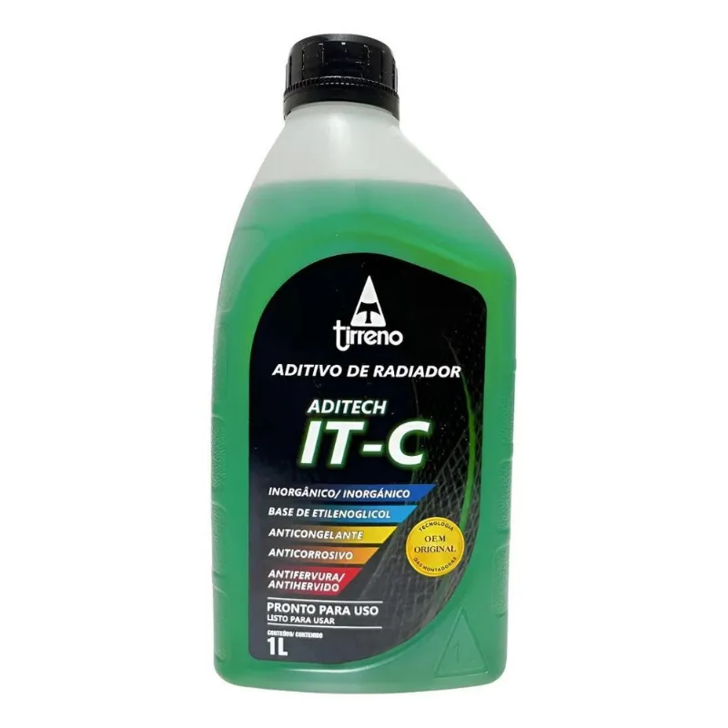 Aditivo Radiador Tirreno Pronto Para Uso It-c Homologado Vol