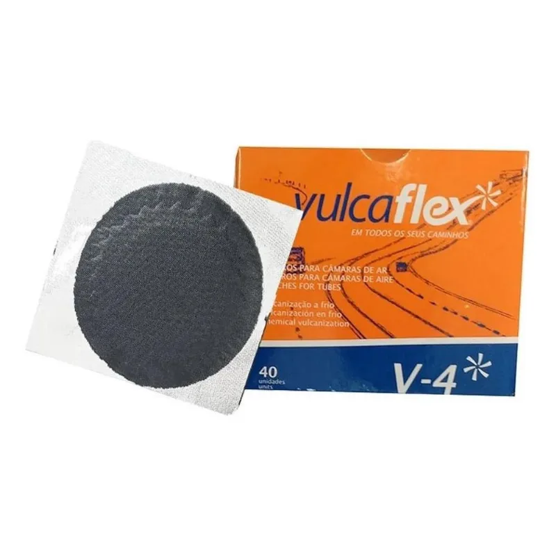 2x Remendo A Frio 080mm V-4 Caixa C/40 Pçs Vulcaflex