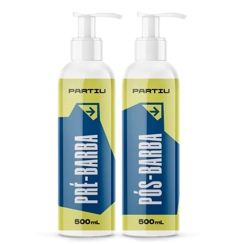 Kit Creme Pré Barba E Creme Pós Barba 500G Vivaz Partiu