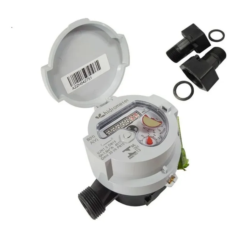 Hidrômetro Medidor De Água 1/2' 3m/h - C/conexões