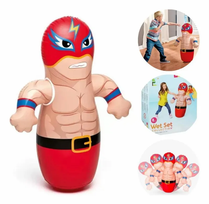João Bobo Teimoso Inflável Infantil Combate Boxeador Intex