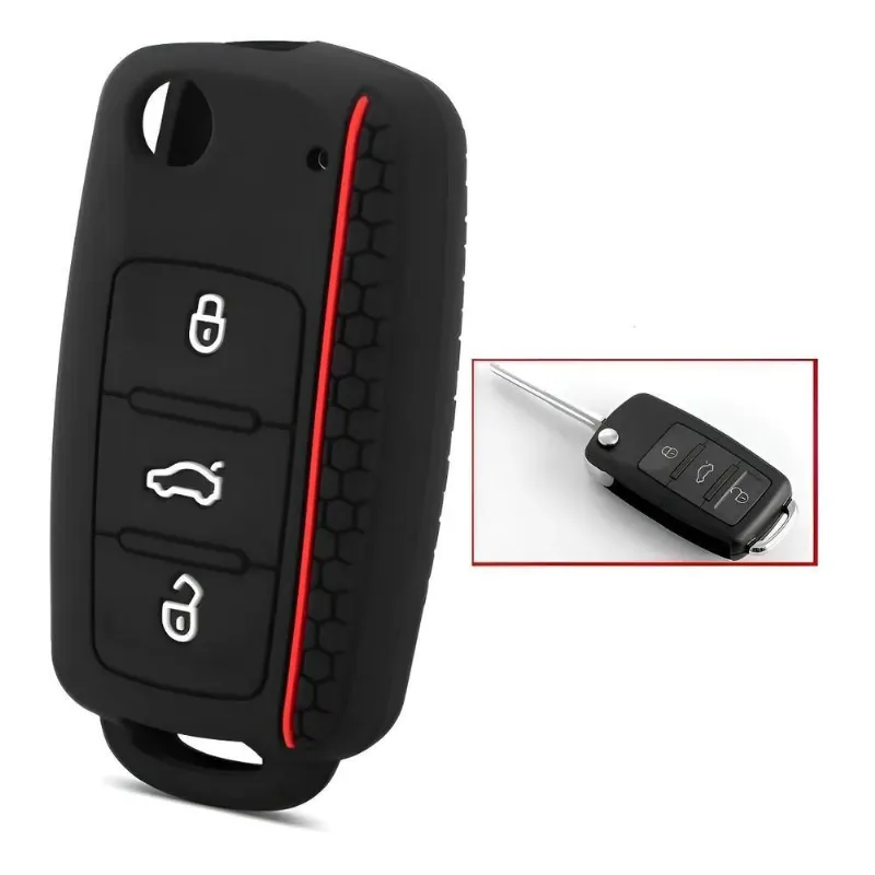 Capa Chave Carro Canivete Acessórios Vw Fox Polo Voyage Up C