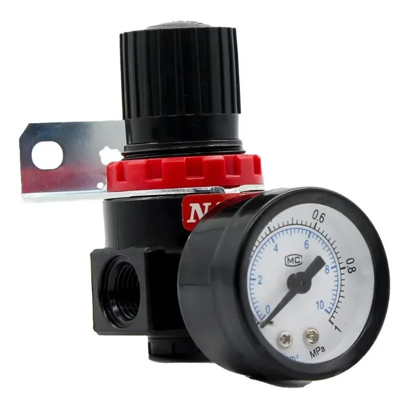3x Regulador De Pressão Para Compressor Com Manômetro 10 Bar