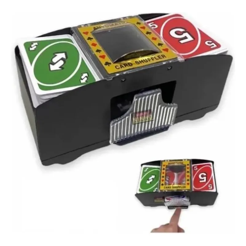 3x Embaralhador De Cartas Automático Até 2 Baralhos Para Jog