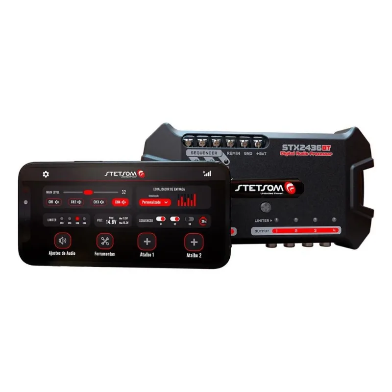 Equalizador Stetsom Stx 2436bt Processador De Audio Digital