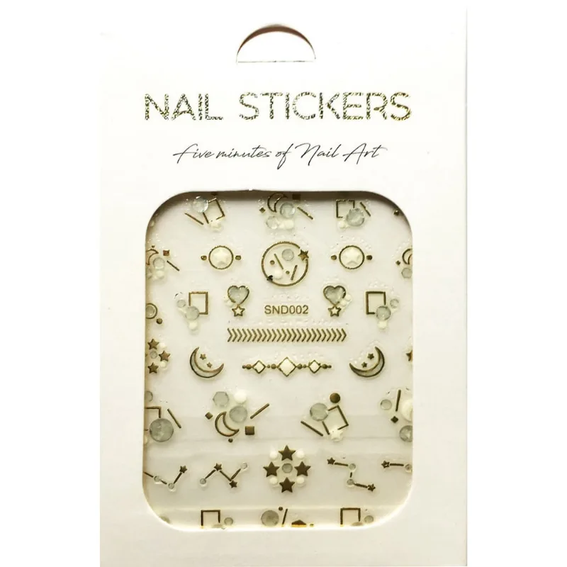 Kit c/ 3 Cartelas Adesivos Decoração Unha Top Art Nail