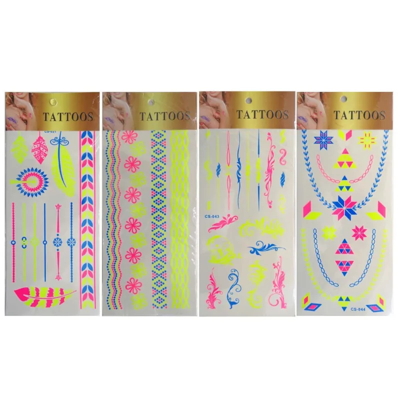 Kit 12cr Tatuagem Falsa Tatuagem Fake Tattoo Temporaria