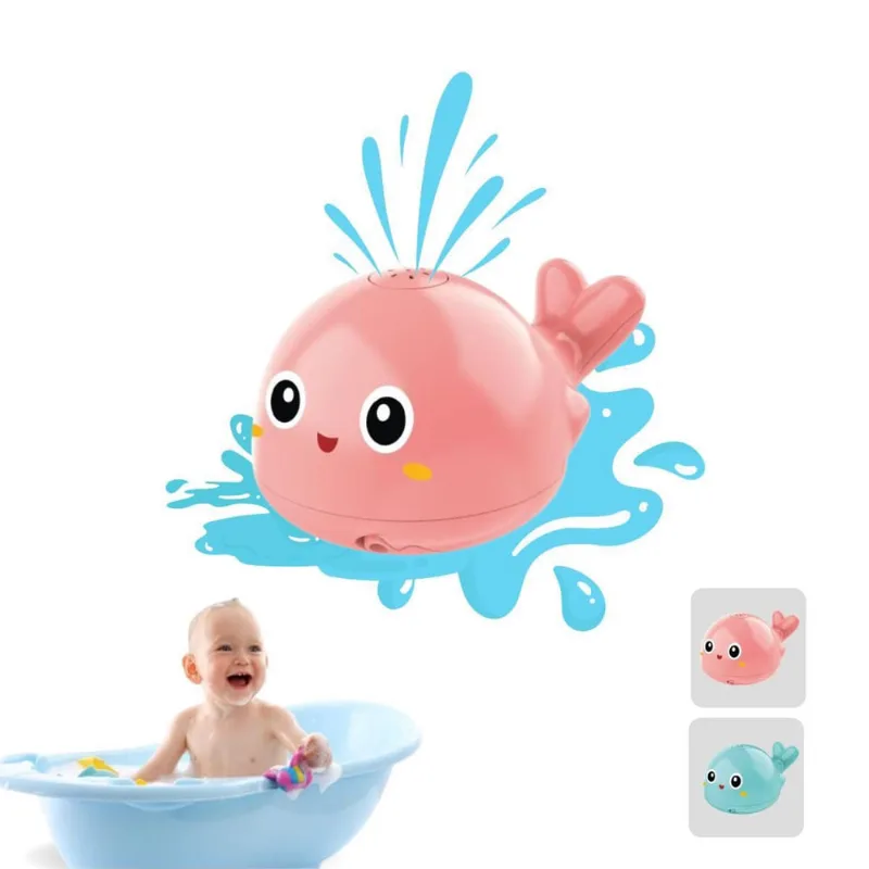 Baleia Com Sensor E Luz Infantil Para Banho Divertido
