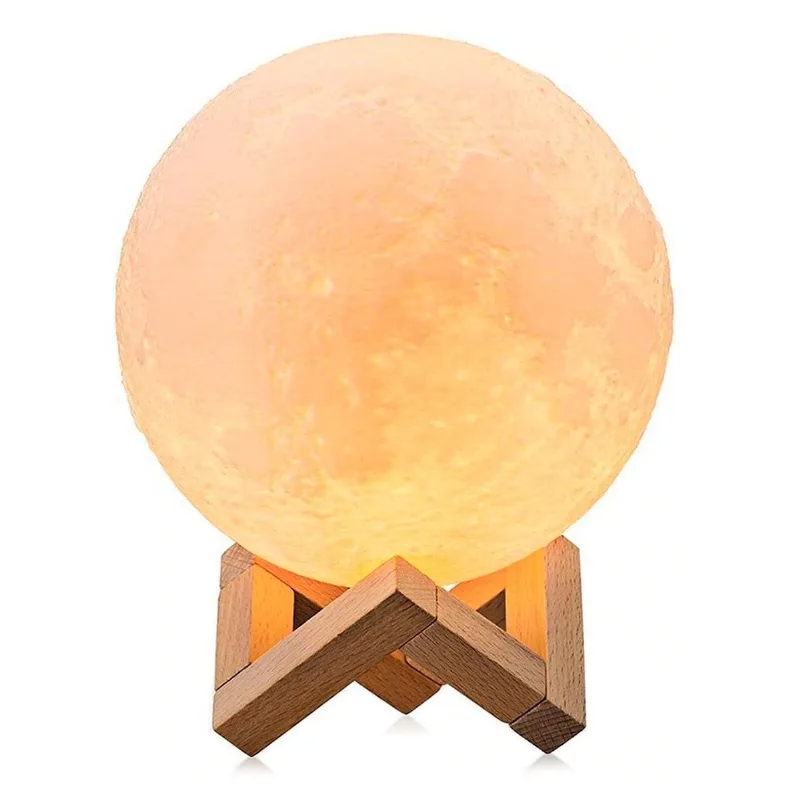 Umidificador Aromatizador Luminária Lua 3d Tecnologia