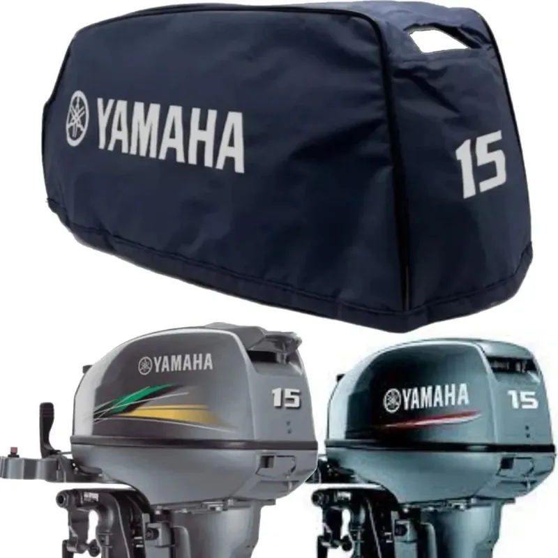 2x Capa Para Capô Motor De Popa Yamaha 15 Hp