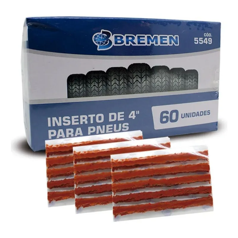 3x Refil Para Pneu Remendo Macarrão Rotta Caixa 60un C/nfe