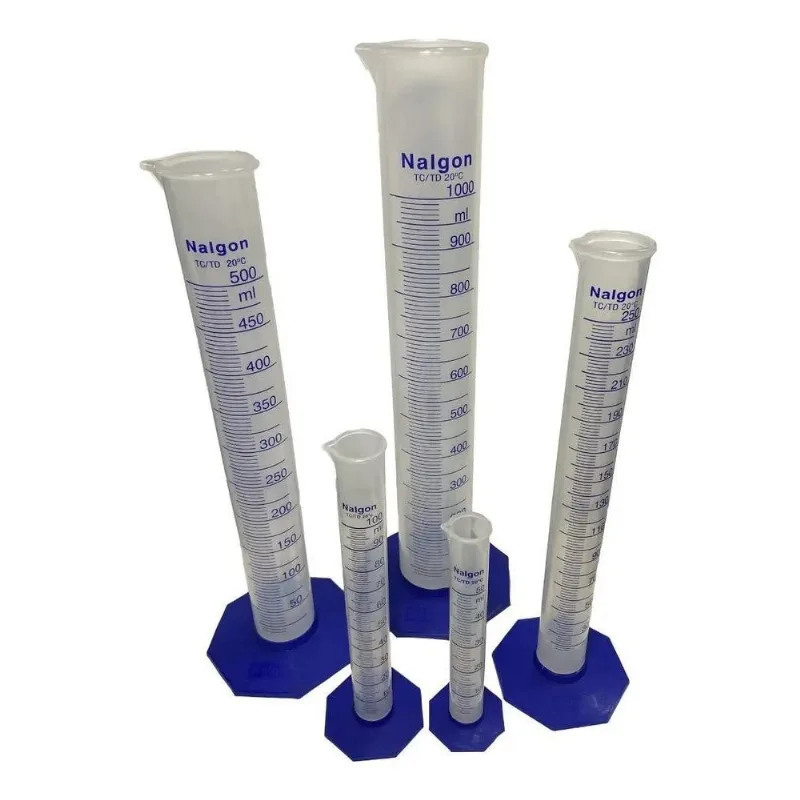10x Kit Proveta De Plástico 50, 100, 250, 500 E 1000ml