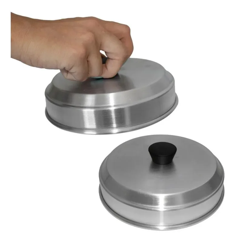 2x Abafador De Hamburguer Tampa Para Abafar 16cm Kit 2 Unida - Não Informado - Utilidades Domesticas