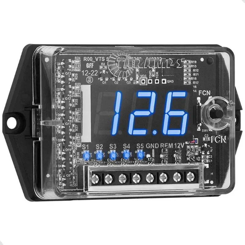 Voltimetro Sequenciador Automotivo Taramps Vts 5.1 5 Saídas