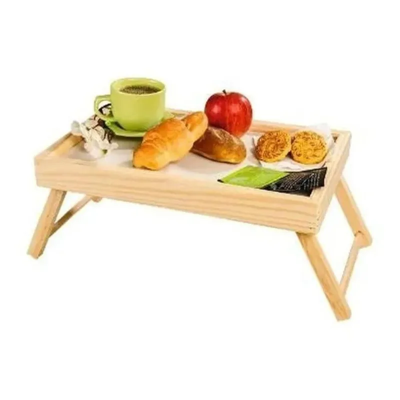 2x Bandeja Mesa De Cama Com Pés Para Refeições E Café Da Man
