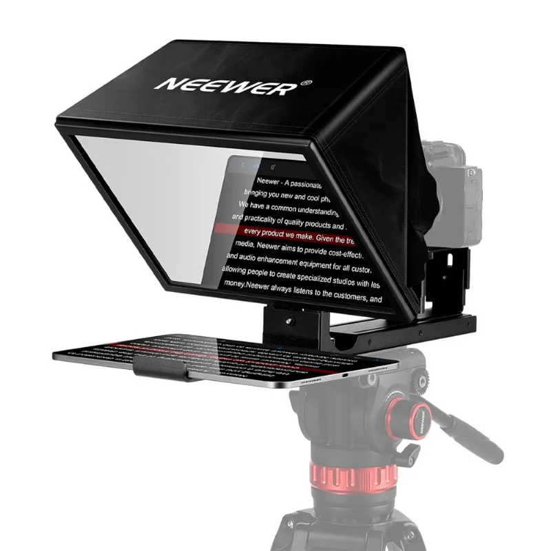 Teleprompter Neewer X12B para Câmera e Vídeo ao Vivo Preto