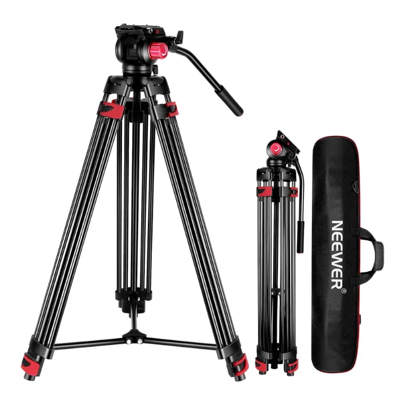 Tripé Profissional Neewer Heavy Duty Foto Vídeo Preto