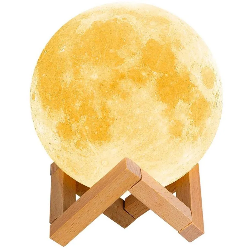 Luminária Abajur Lua 3d Umidificador Aromático Iluminação