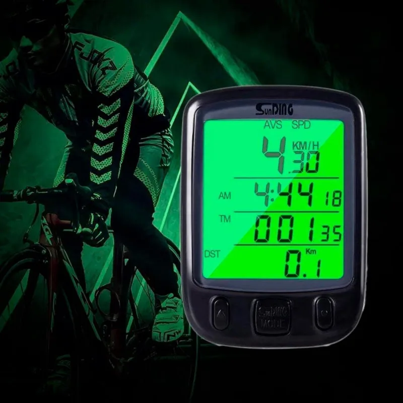 Velocímetro De Bike Digital Luz Noturna à Prova D'Água