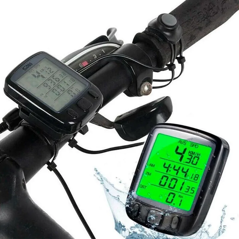 Velocímetro Bicicleta Display Digital E Luz Noturna