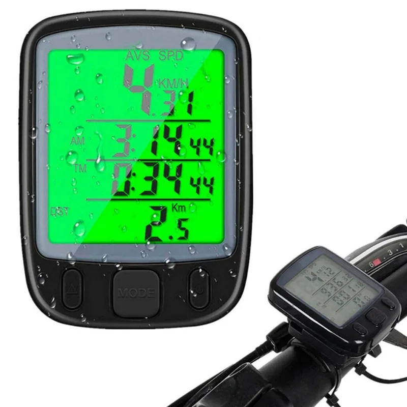 Velocímetro De Bike Digital Luz Noturna à Prova D'Água