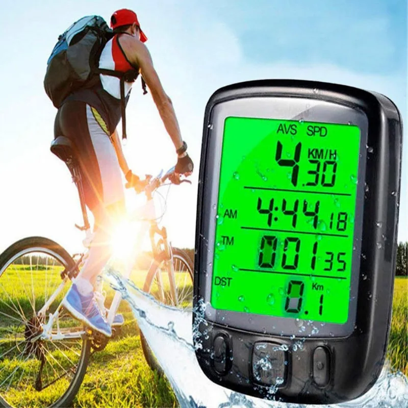 Velocímetro De Bike Digital Luz Noturna à Prova D'Água